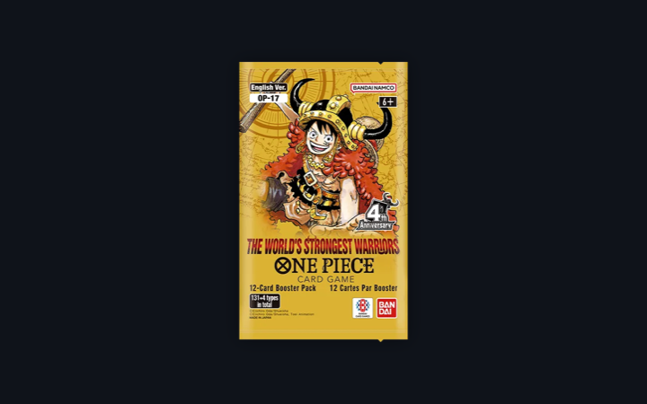One Piece Card Game OP-17 The World's Strongest Warriors booster display